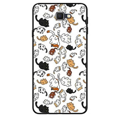 Ốp lưng dành cho Samsung J3 Pro - J7 Pro - J5 Prime - J7 Prime mẫu Họa Tiết Mèo Nền Trắng