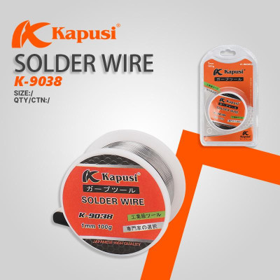 Cuộn thiếc hàn KAPUSI Japan K-9038, 1mm 100g thiếc hỗn hợp nhựa thông mau dính