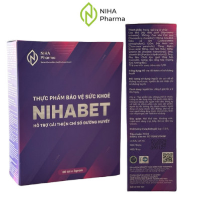 NIHABET - HỖ TRỢ CẢI THIỆN CHỈ SỐ ĐƯỜNG HUYẾT (20T)