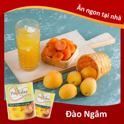 Đào Ngâm Đường Pavlides 820g - Nhập Khẩu Hy Lạp | Pavlides Peach Halves in Syrup 820g