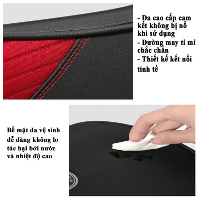 Gối tựa đầu và tựa lưng ô tô chất liệu ruột cao su non và vỏ da cao cấp dành cho xe hơi ghế văn phòng siêu êm