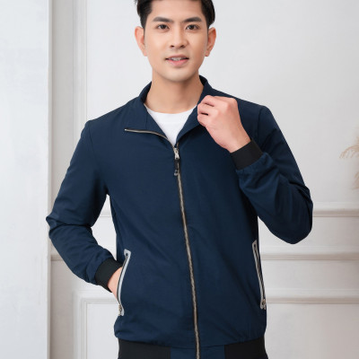 Áo khoác Golf nam 2 lớp Aligro màu navy AK2G.1 