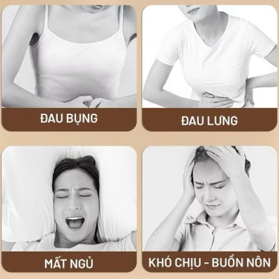 Máy Chườm Bụng Kinh-Đai Massage Giảm Đau Bụng Kinh BUMAS BU01-Hỗ Trợ Chống Lão Hóa-Quà Tặng Bạn Gái