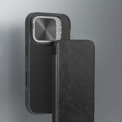 Bao Da Nillkin Qin Prop Leather Cho iPhone 16 Pro Max, iPhone 16 Pro – Chính Hãng, Chống Sốc, Bảo Vệ Camera, Tích Hợp Ngăn Đựng Thẻ - Hàng chính hãng