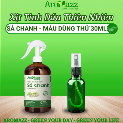 Xịt Tinh Dầu Sả Chanh Từ Thiên Nhiên -Khử Mùi Xua Đuổi Côn Trùng Thơm Phòng Chai Lớn 300ml 