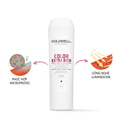 Dầu Xả Giữ Màu Tóc Nhuộm Goldwell Color Extra Rich – Dưỡng Tóc Mềm Mượt, Lâu Phai