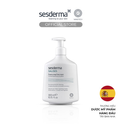 Sữa rửa mặt tạo bọt dịu nhẹ Sesderma Salises cho da dầu mụn 300ml