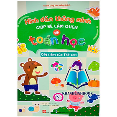 Sách Hình dán thông minh giúp bé làm quen với toán học - cây nấm của thỏ con