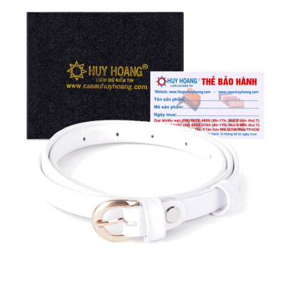 Thắt lưng nữ Huy Hoàng cỡ nhỏ màu trắng HC5137