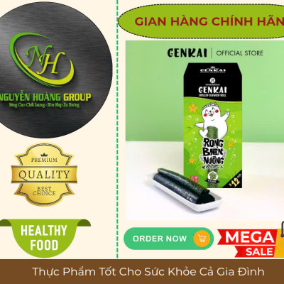 COMBO 2 Hộp - Rong Biển Nướng Cuộn 2 Vị ( 1 Hộp Tự Nhiên & 1 Hộp Cay Nóng) 43.2g