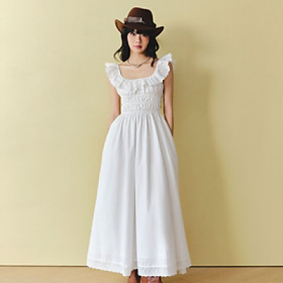 DOTTIE - Đầm cánh tiên hở lưng - Trắng - D0710