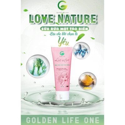Sữa Rửa Mặt Love Nature GOLDEN LIFE ONE 50ML Làm Sạch Bã Nhờn, Duy Trì Độ Ẩm Cho Da