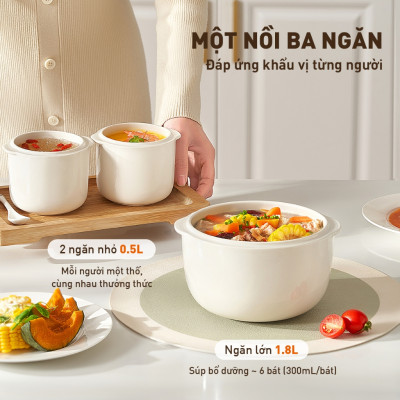 Nồi nấu chậm Joyoung JSC-187 - Dung tích 1.8L, Công suất 300W - HÀNG CHÍNH HÃNG