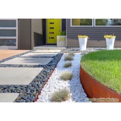 500g Sỏi trắng dải trang trí chậu cây, bể cá - Cây giả, hoa lụa Decor trang trí nhà cửa