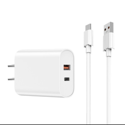 Bộ sạc Wiwu Quick 2 in 1 Wi-U002 USB to Type-C sạc nhanh 20W, có chip thông minh bảo vệ an toàn sạc - Hàng chính hãng