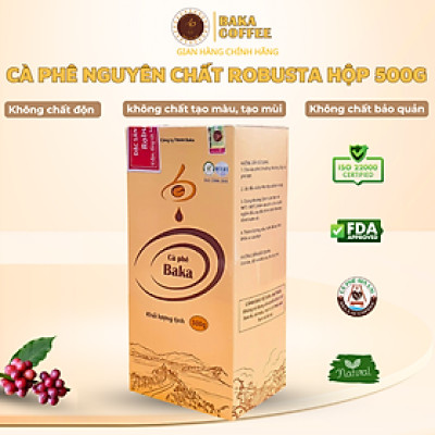 Cà Phê Nguyên Chất Baka - Robusta (Hộp 500g)