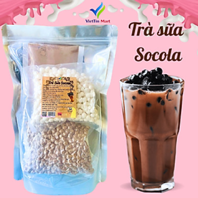 Set Nguyên Liệu Pha Trà Sữa Socola (Thành phẩm 30 35 ly) VietTin Mart