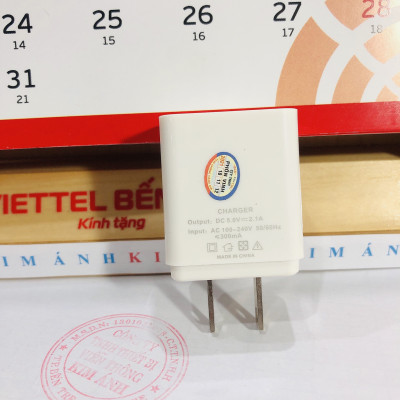  Bộ sạc Ham mer Dòng Điện 2.1A, chuôi Micro - Hàng chính hãng bảo hành 12 tháng