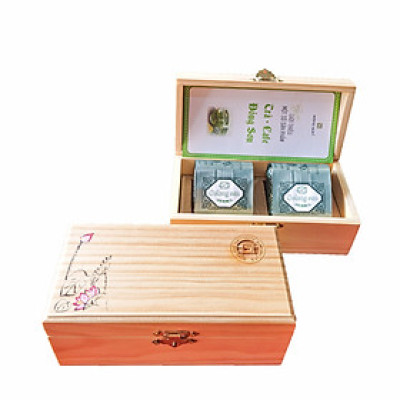 Hộp Quà Trà - 2 gói Olong Hương Sen - Đông Sơn