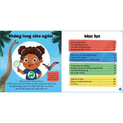 Khủng Long Siêu Ngầu - Nhà Thám Hiểm Nhí- Rất Nhiều Thông Tin Thú Vị, Chờ Các Bé Khám Phá