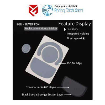 Feet chuột PTFE Unusual Way Sport Silver Fox - Scyrox V6 (1 bộ) - Hàng Chính Hãng