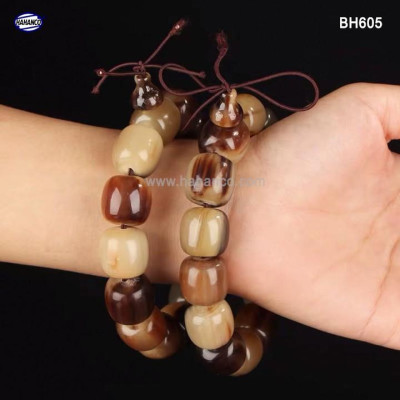 Vòng tay đốt trúc bằng sừng bò Châu Phi (Đủ Size & Màu) BH605 - Phú quý và trường tồn - con người quân tử