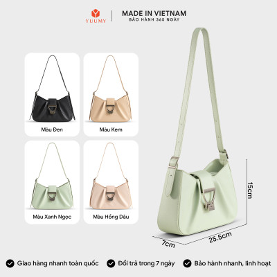 Túi Yuumy ( Thời trang nữ thiết kế khoá cách điệu sang chảnh size 26 - Túi đeo vai da Seasand YN296 )