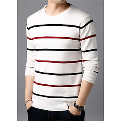 Áo len dài tay nam thời trang Hàn Quốc SAL214 Trắng