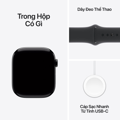 Apple Watch Series 10 GPS (Viền nhôm, dây cao su)
