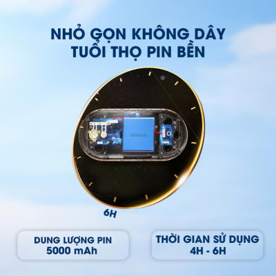 Đai Chườm Nóng, Máy Massage Giảm Đau Bụng Kinh BUMAS BU01 - Hỗ Trợ Chống Lão Hoá Da Sau Sinh