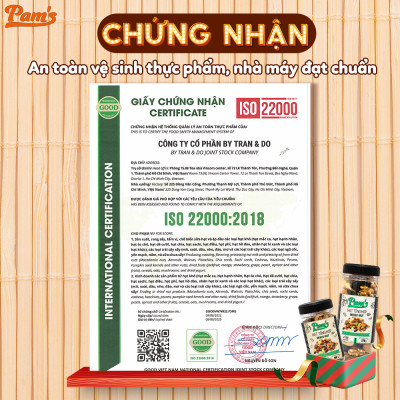 Combo 3 Hũ Ngũ Cốc Mix 6 Loại (Macca + Hạnh Nhân + Điều + Nhân Óc Chó + Hạt Bí + Nho Úc) Pam