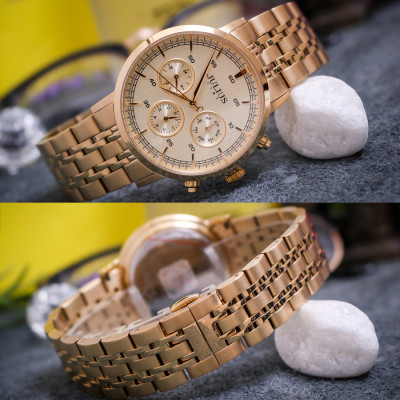 Đồng hồ nam nữ Julius JS-061 dây thép mặt tròn