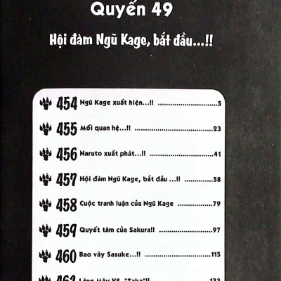 Sách - Naruto - Tập 49 - Hội Đàm Ngũ Kage, Bắt Đầu…!! (Tái Bản 2025)