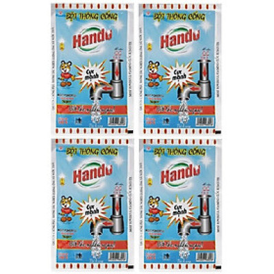 Bộ 4 gói bột thông cống 100g nội địa Hando