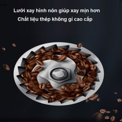 Máy pha cà phê tự động 2 trong 1 kiêm xay hạt cà phê DSP KA3055 - Công suất 1000W - HÀNG NHẬP KHẨU