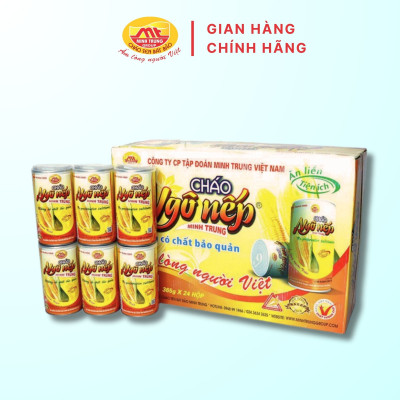 Cháo ngô nếp Minh Trung 365g - Cháo Ngô Nếp 24 (thùng 24 lon)