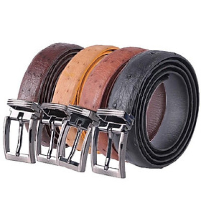 Dây thắt lưng nữ Huy Hoàng da đà điểu da hột nhiều màu HP5421-22-23-24