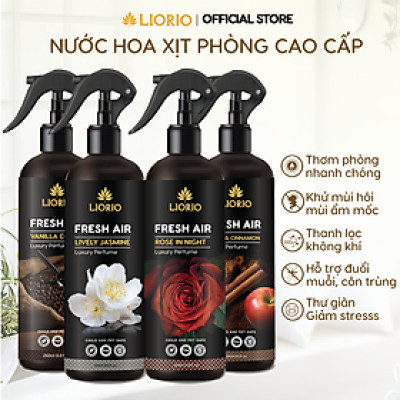 Nước hoa xịt phòng cao cấp. Giúp thơm phòng khử mùi hiệu quả thành phần từ tinh dầu thiên nhiên và nước hoa
