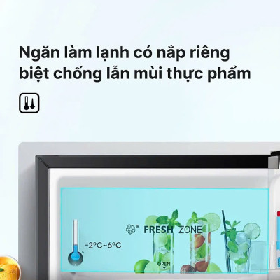 Tủ Lạnh Mini Hisense 94 Lít HR09DB Làm Lạnh Nhanh, Tiết Kiệm Điện, Bảo Hành Chính Hãng 24 Tháng - Hàng Chính Hãng