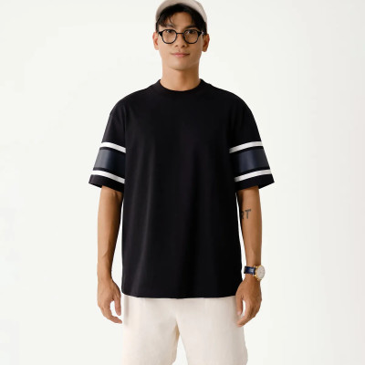 Áo thun tay ngắn nam S.Café sọc tay Form Loose - RT 10S25TSS007 | ROUTINE CÀ MAU