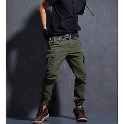 Quần jogger kaki túi hộp dã ngoại_có thun