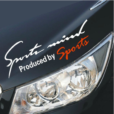 Tem Sport Mind dán nắp Capo ô tô (Nhiều Màu)