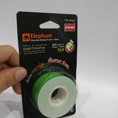 Băng Keo Xốp 2 Mặt Elephant DSFT241M 24Mmx1M