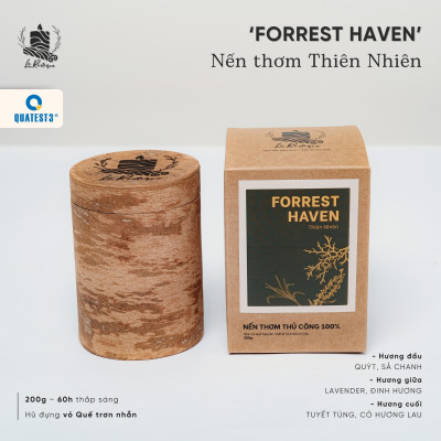 Nến Thơm Trị Liệu Le Rustique Thiên Nhiên (Forrest Haven) - Nến Thơm Cao Cấp - An Toàn Sức Khỏe
