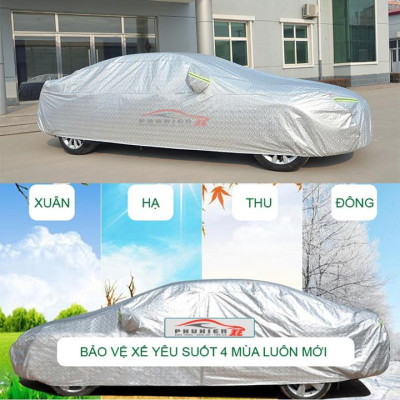 Bạt Phủ Ô Tô  CAO CẤP 3 LỚP Tráng Bạc Cách Nhiệt