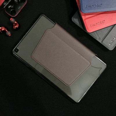 Bao da dành cho Samsung Galaxy Tab A8 T295 2019 chính hãng ONJESS lưng silicon (Nâu)