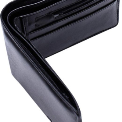 Ví Nam Da Bò Huy Hoàng HT2102 (12.5 x 9.5 cm) - Đen