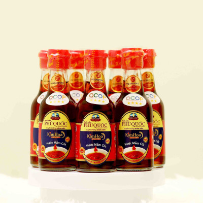 Nước Mắm Cốt Kim Hoa Phú Quốc Hộp 60ml - Hộp 8 chai - mỗi chai 60ml