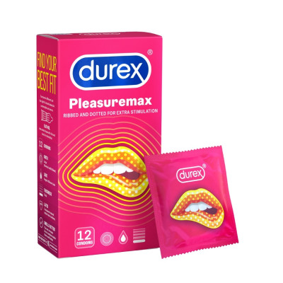 Combo 2 Bao cao su Durex Pleasuremax Hộp 12 Bao