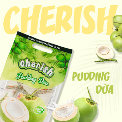 Thạch Pudding Cherish Vị Dừa 850.5 G